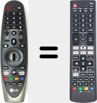 Universal remote control Universal TV LG