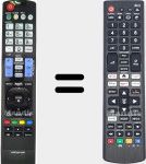 Universal remote control Universal TV LG
