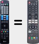 Universal remote control Universal TV LG