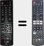 Universal remote control Universal TV LG