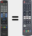 Universal remote control Universal TV LG