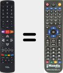 Replacement remote control for 06-5FHW53-A007X