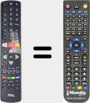 Replacement remote control for 06-IRPT53-A001