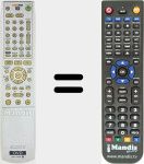 Replacement remote control for RMT-D206P (147872311)