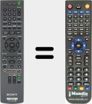 Replacement remote control for RMT-D249P (148070111)