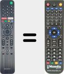 Replacement remote control for RMF-TX500E (149355424)
