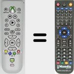 Replacement remote control for Xbox 360 Media Remot (X803250-002)