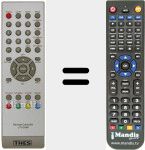 Replacement remote control for LTV2068 (REMCON988)