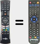 Replacement remote control for RC4390P (23573871)