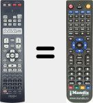 Replacement remote control for RC-1147 (307010070004D)