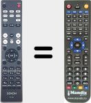 Replacement remote control for RC-1206 (30701022300AS)