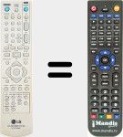 Replacement remote control for 6711R1P090F