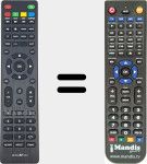 Replacement remote control for CZDZ028LEDWXXI (780-01030CSM)