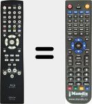 Replacement remote control for RC1129 (9H2307002380D)