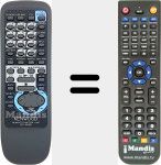 Replacement remote control for RC-552E (A70126205)