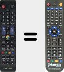 Replacement remote control for TM1250 (AA59-00793A)