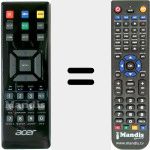 Replacement remote control for MC.JG811.009