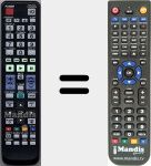 Replacement remote control for TM1151 (AH59-02350A)