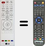 Replacement remote control for AKB73616428