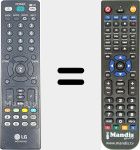 Replacement remote control for AKB73655822