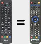 Replacement remote control for AKB73715642