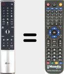 Replacement remote control for AN-MR700 (AKB75455602)