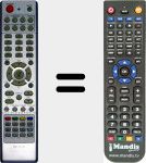 Replacement remote control for DDR-V7-D1