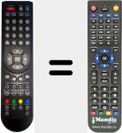 Replacement remote control for RMB-02 (BSV19200 (ver. 2))