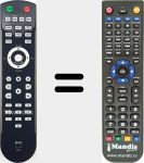 Replacement remote control for CD9
