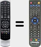 Replacement remote control for CT-90369