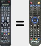 Replacement remote control for RC-1165 (30701010600AD)