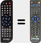 Replacement remote control for MCD61