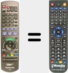 Replacement remote control for REMCON1387