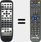 Replacement remote control for EUR647139