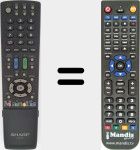 Replacement remote control for GA771WJSA