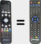 Replacement remote control for S3600