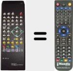 Replacement remote control for IR 621A
