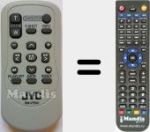 Replacement remote control for RMV750U (LY21524002CML)