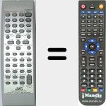 Replacement remote control for RMSTHS33R
