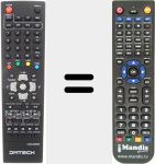 Replacement remote control for LC03-AR033B