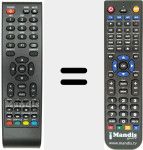 Replacement remote control for REMCON558