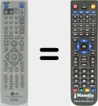 Replacement remote control for 6711R1P104A
