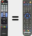 Replacement remote control for AKB72914238