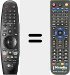 Replacement remote control for AKB75455301 (AN-MR18 BA)