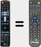 Replacement remote control for AKB73115302