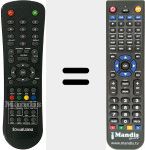 Replacement remote control for LT154-110DB2