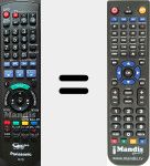 Replacement remote control for N2QAYB000124