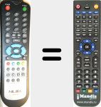 Replacement remote control for YK-0106