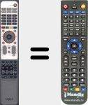 Replacement remote control for NR210
