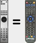 Replacement remote control for RC-822C